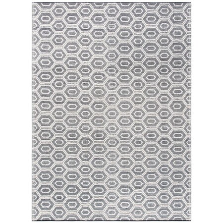 Safavieh 8 x 10 ft. Natura Hand Woven Rectangle Area Rug Ivory & Black NAT476A-8